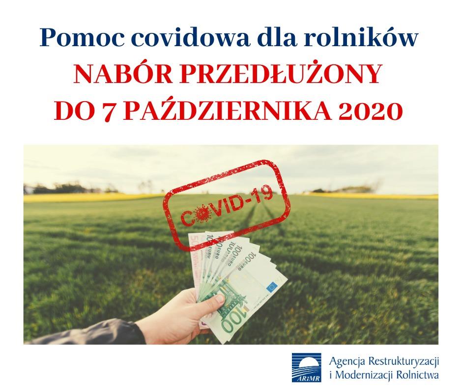 Przedłużony termin naboru wniosków o pomoc dla rolników poszkodowanych przez COVID-19