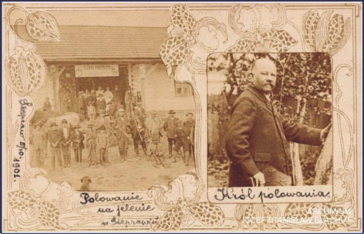 Perły Ziemi Myślenickiej. Siepraw, polowanie na jelenie 1901 r.