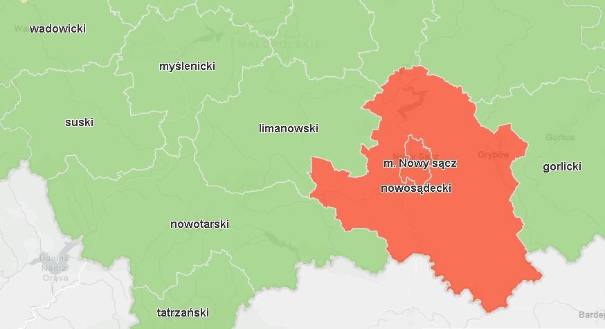 Koronawirus. Małopolska w czołówce zachorowań, w powiecie 2 nowe zakażenia