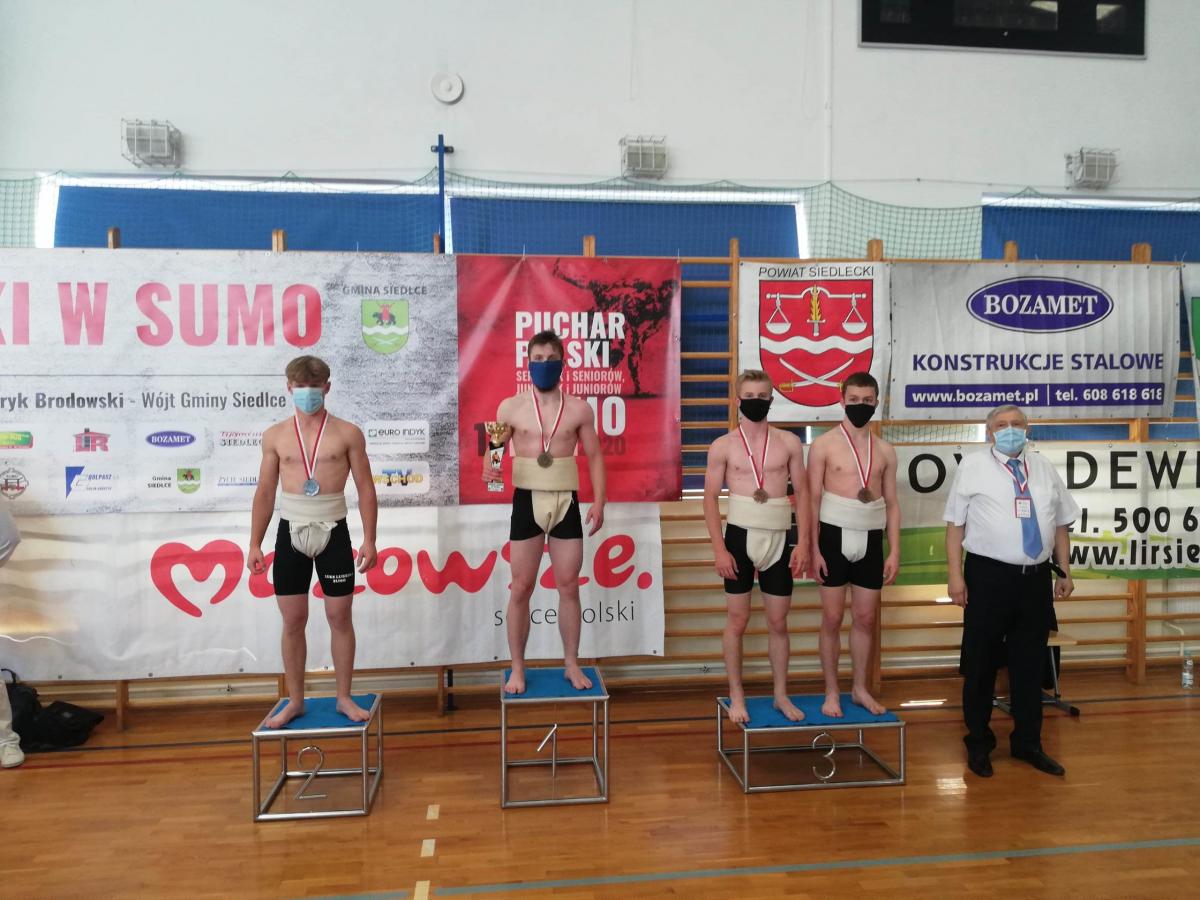 Zawodnicy KS Dalin, wrócili z brązowymi medalami z Pucharu Polski Juniorów w Sumo