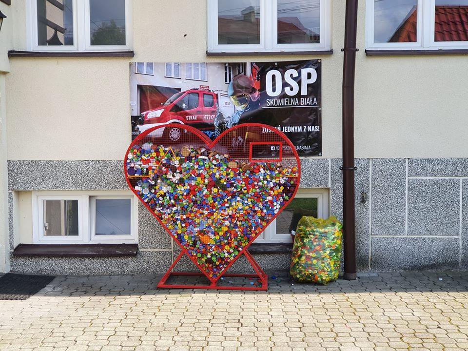 OSP Skomielna Biała, pomoc w kształcie serca