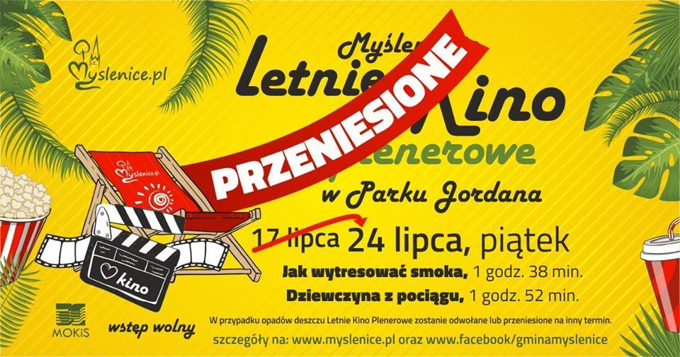 Dzisiejsz Letnie Kino Plenerowe w Myślenicach odwołane. Seanse odbędą się za tydzień