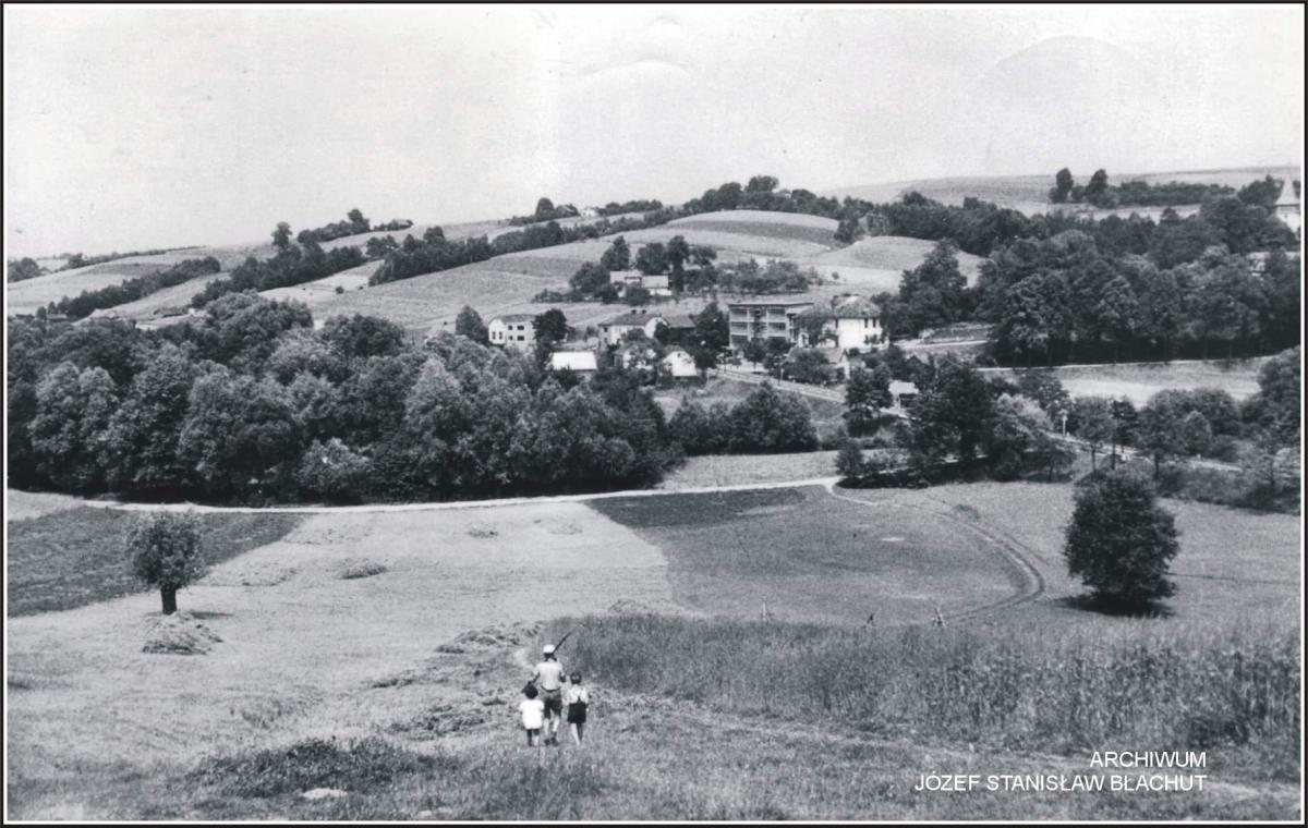 Perły Ziemi Myślenickiej. Głogoczów, panorama 1963