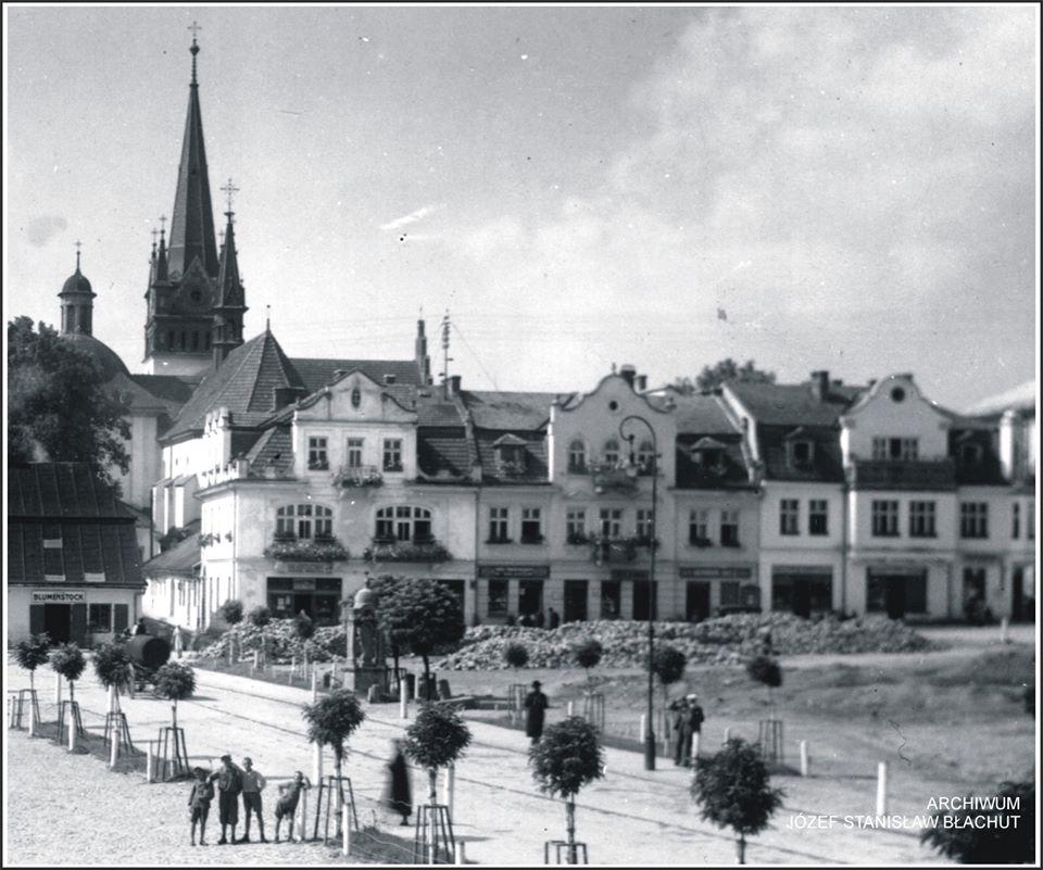 Perły Myślenic. Rynek w Myślenicach 1938 rok