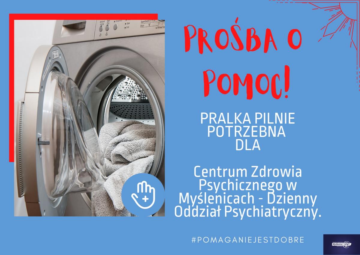 Prośba o pralkę! Centrum Zdrowia Psychicznego w Myślenicach
