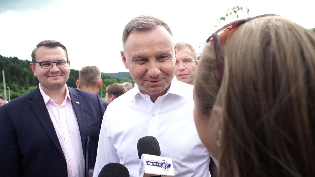 Prezydent Andrzej Duda z wizytą gospodarczą w Myślenicach