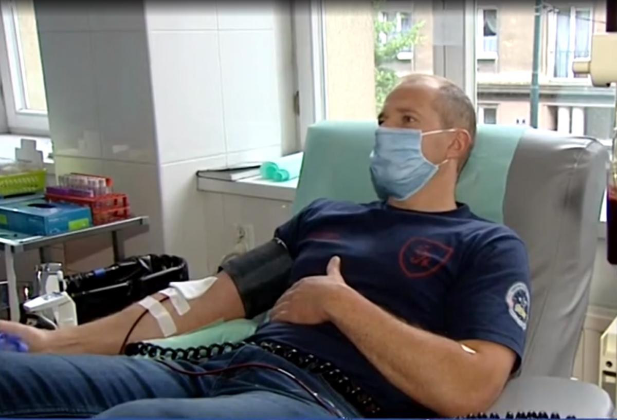 Strażacy z PSP Myślenice gotowi oddać swoje osocze chorym na COVID-19