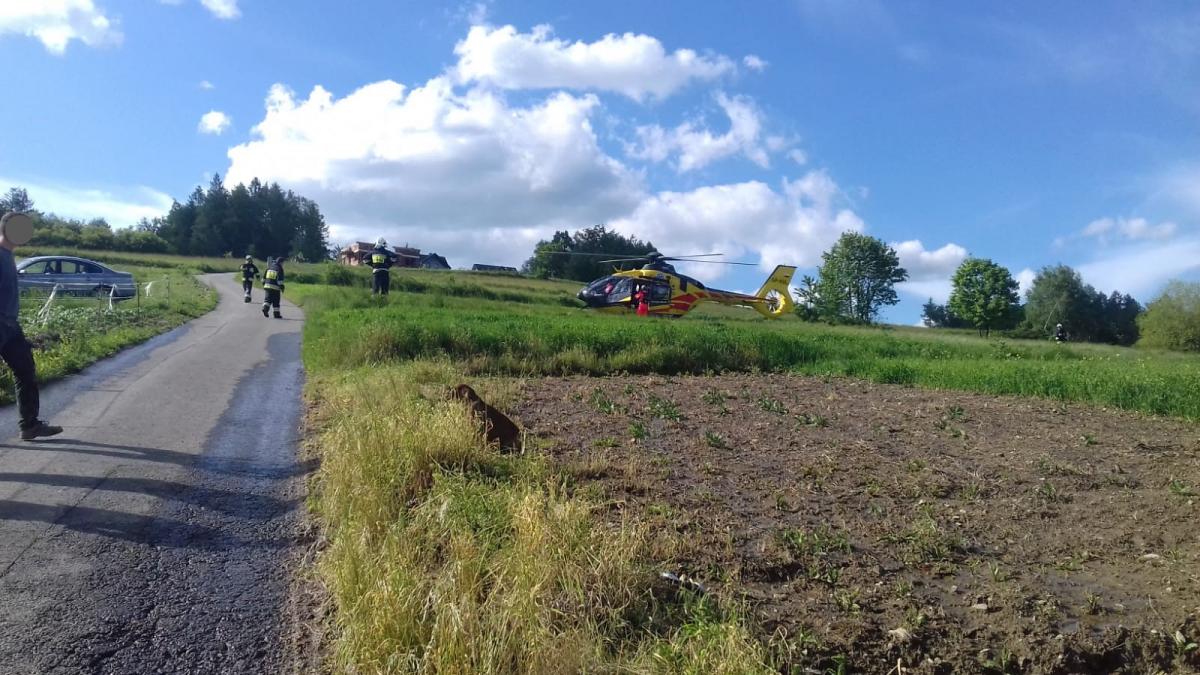 Tokarnia. Wypadek. Konieczne było zadysponowanie śmigłowca LPR