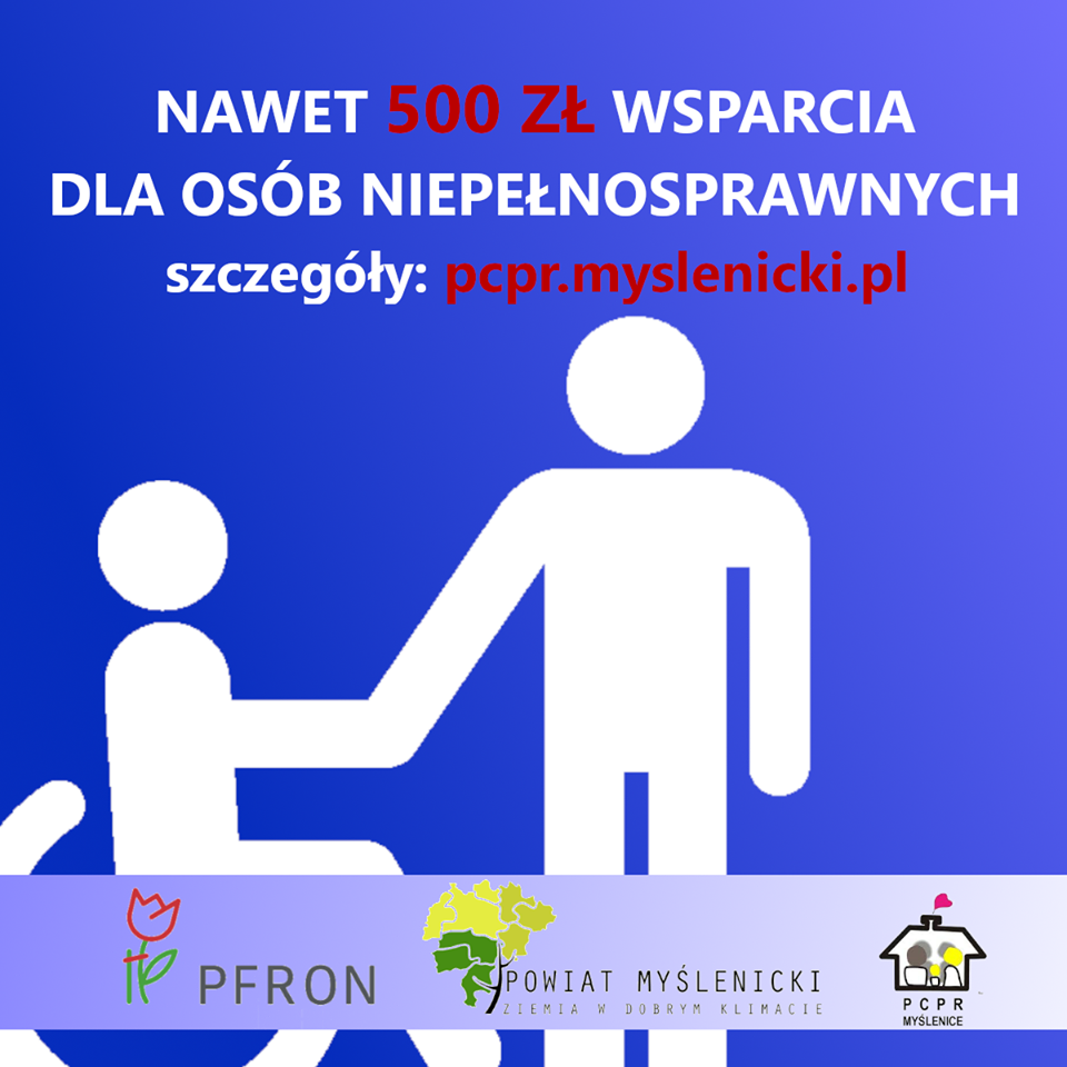 Wsparcie dla osób niepełnosprawnych - można otrzymać 500 zł miesięcznie