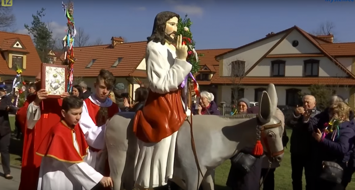 Niedziela Palmowa w Tokarni 2018. Jubileuszowa 50. procesja