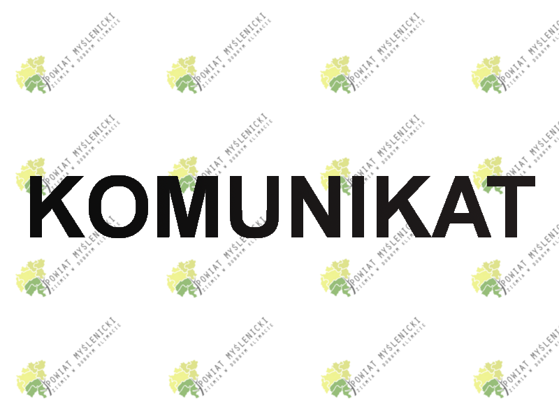 Koronawirus - Komunikat starostwa w Myślenicach