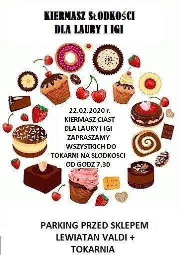 Kiermasz słodkości dla Laurki i Igi w Tokarni