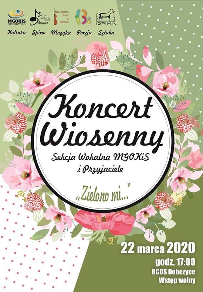Koncert Wiosenny w Dobczycach - zaproszenie