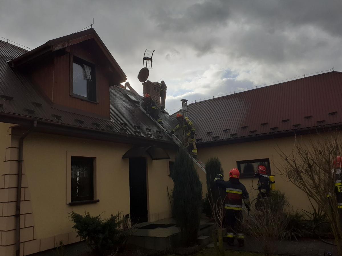 Dobczyce. Pożar budynku mieszkalnego