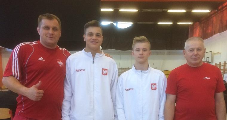 Dwóch zawodników KS Dalin na Pucharze Europy w Sumo.  Krzysztof Szpakiewicz z brązowym medalem