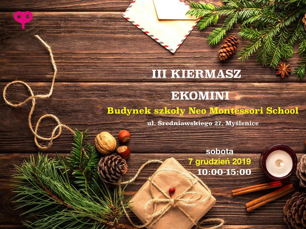 Kiermasz Świąteczny Ekomini 7 grudnia 2019