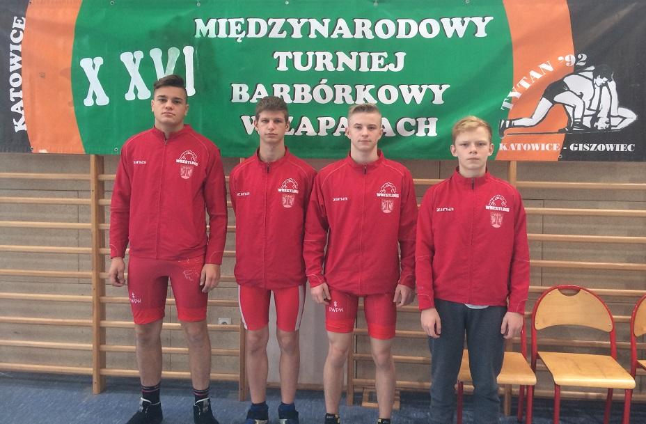 Zawodnicy KS Dalin na Międzynarodowym Turnieju Barbórkowy w zapasach w Katowicach