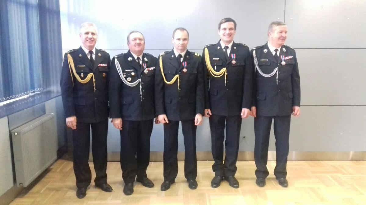 Uroczysta Zbiórka w Komendzie Wojewódzkiej PSP w Krakowie