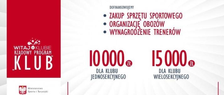 Ruszył nabór w ramach Rządowego Programu KLUB