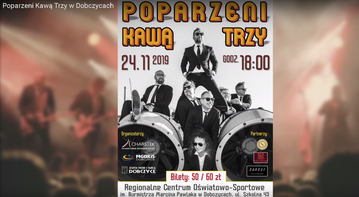 Poparzeni Kawą Trzy w Dobczycach! Zapraszamy na koncert!