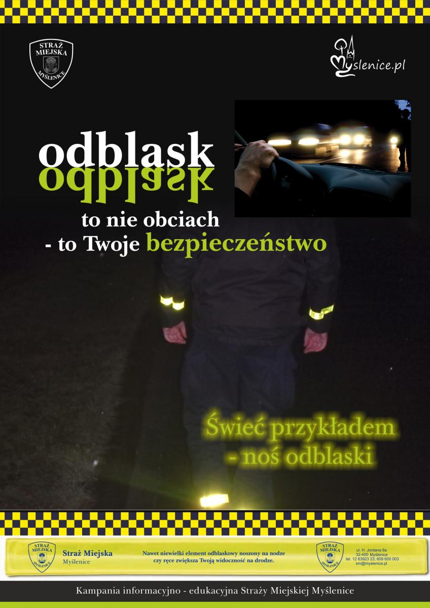Odblask to nie obciach – to Twoje bezpieczeństwo! Apeluje Straż Miejska