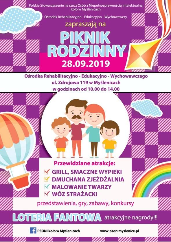 Na Piknik Rodzinny zaprasza  OREW Myślenice