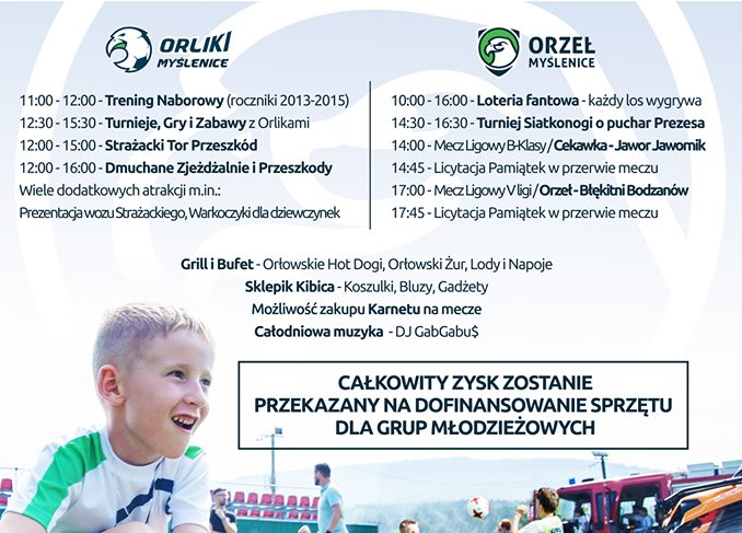 Zakończenie lata z Orłem Myślenice - zapraszamy na Orłowski Piknik!