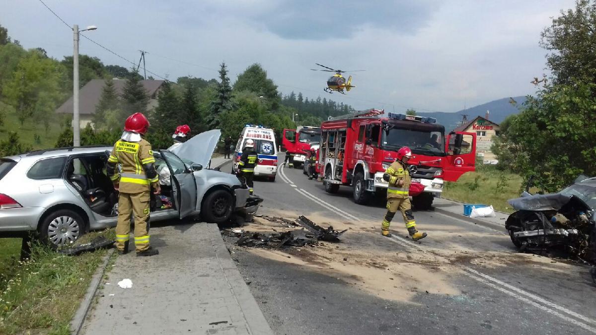 Wypadek w Krzeczowie. Zginęła jedna osoba
