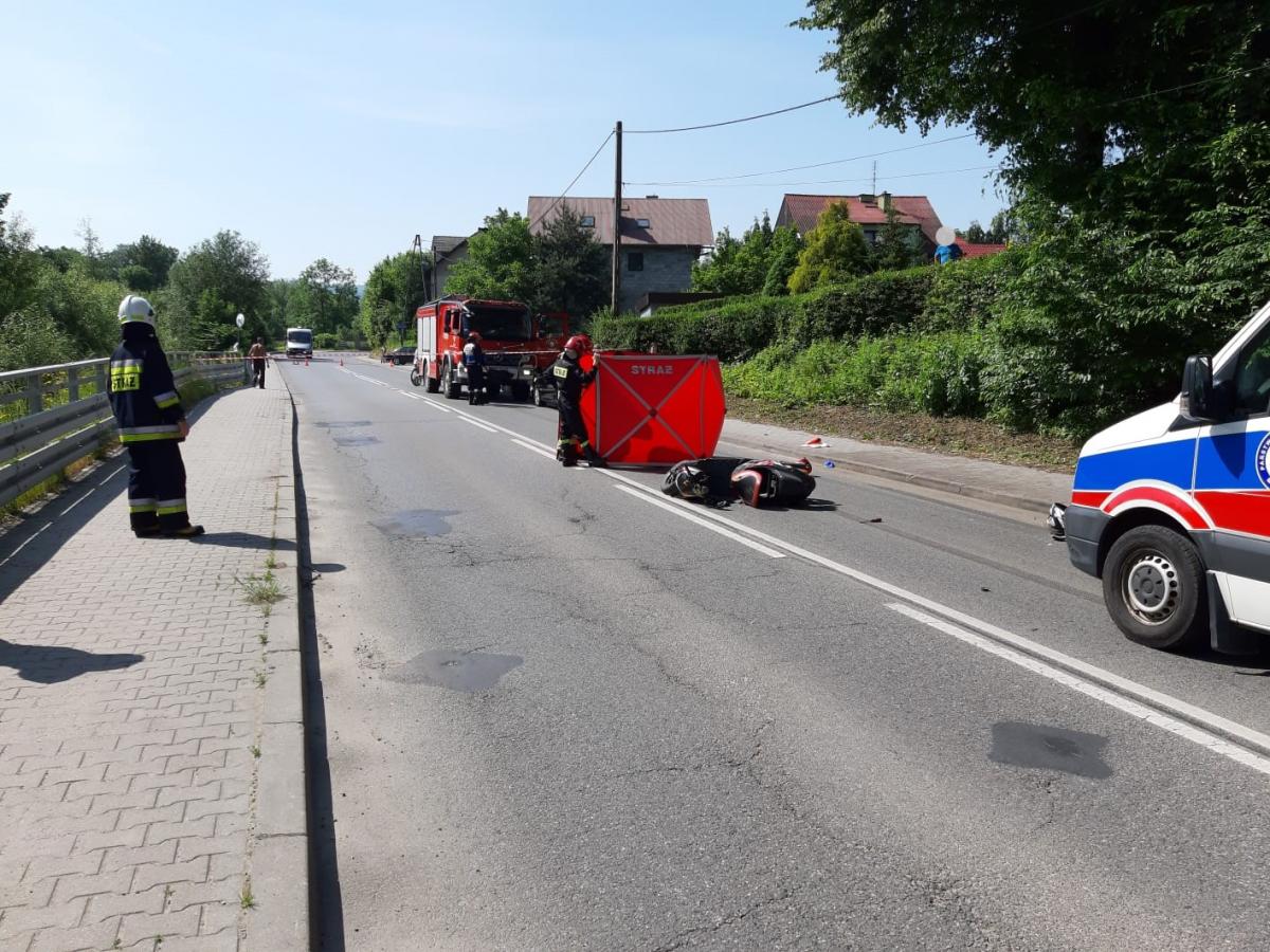 Tragiczny weekend na drogach powiatu myślenickiego. Zginęły dwie osoby