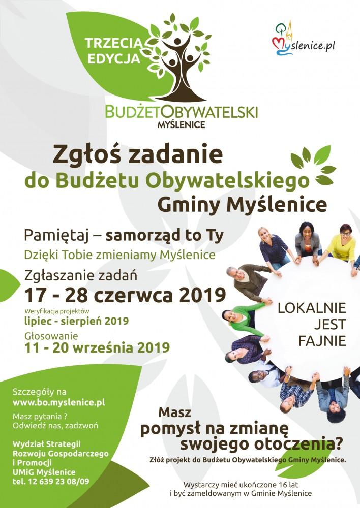 3. edycja Budżetu Obywatelskiego Gminy Myślenice - czas start