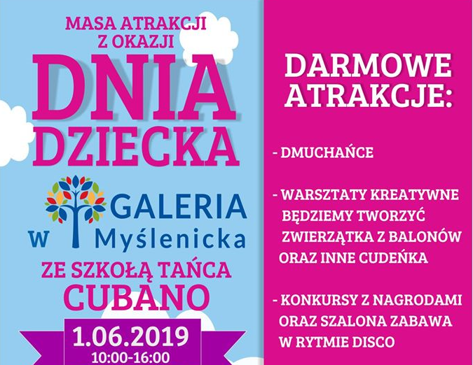 Dzień Dziecka w Galerii Myślenickiej