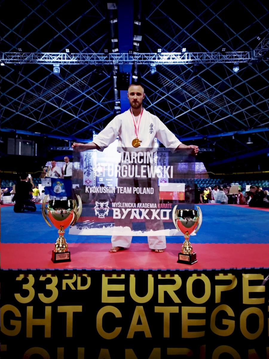 Złoto i Brąz Mistrzostw Europy w Karate Kyokushin ponownie trafia do Myślenic