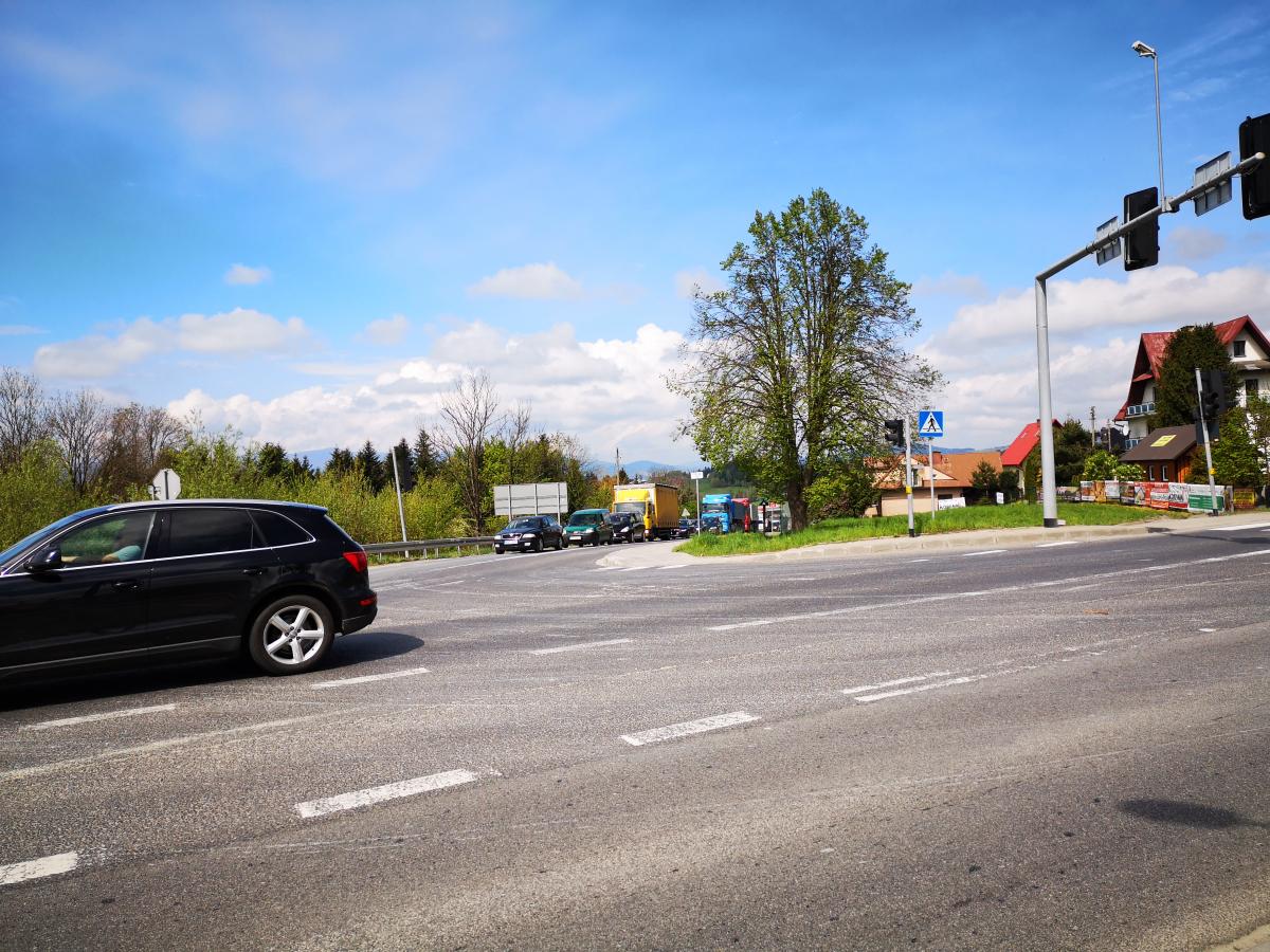Remont na skrzyżowaniu DK7 z DK28 w Skomielnej Białej