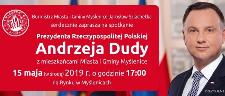 Transmisja on-line z wizyty Prezydenta RP Andrzeja Dudy w Myślenicach