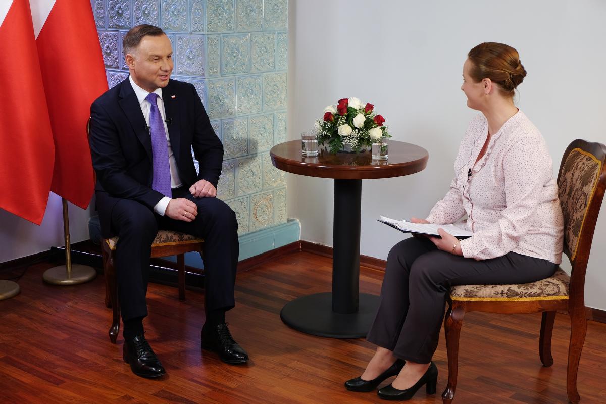 Wywiad z Prezydentem RP Andrzejem Dudą dla Myślenice iTV