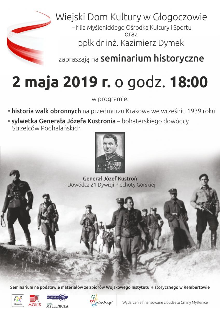 Głogoczów zaprasza na spotkanie z ppłk Kazimierzem Dymkiem