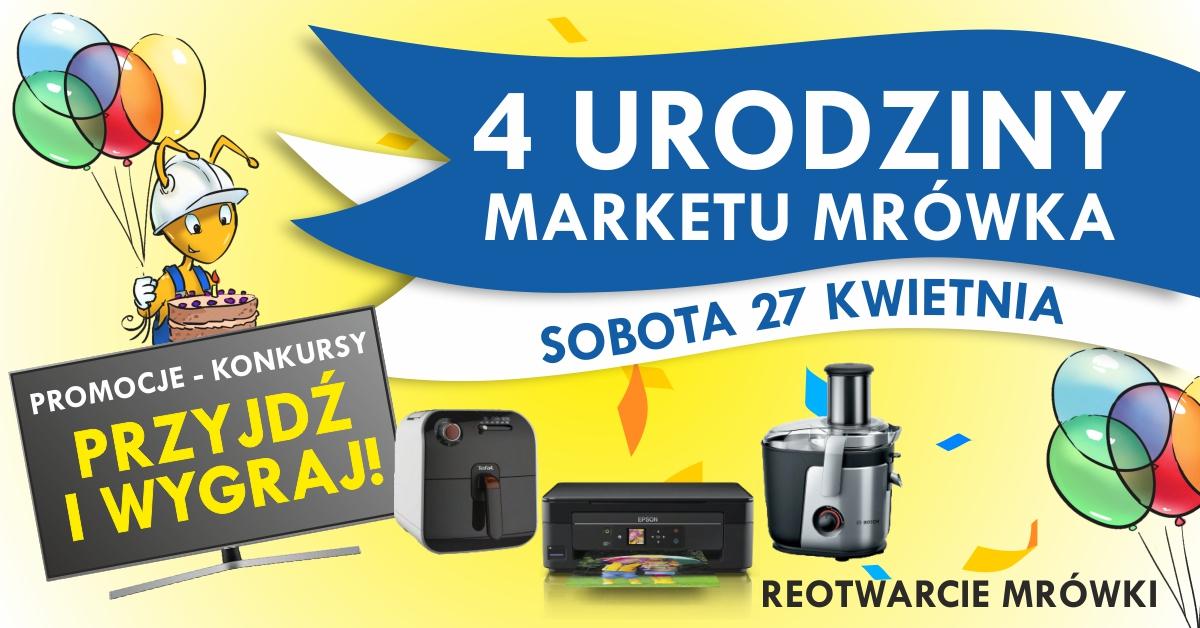 Czwarte urodziny mrówki a na nich moc atrakcji ! Sobota 27 kwietnia!