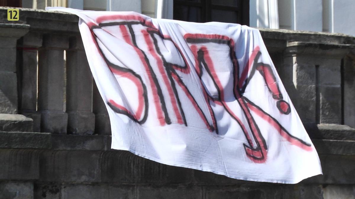 Strajk nauczycieli w gminie Myślenice 24.04.2019