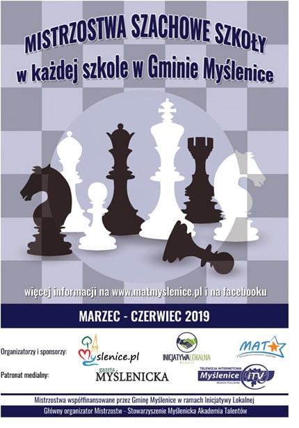 MAT zaprasza do udziału w Szachowych Mistrzostwach Szkoły z gminy Myślenice