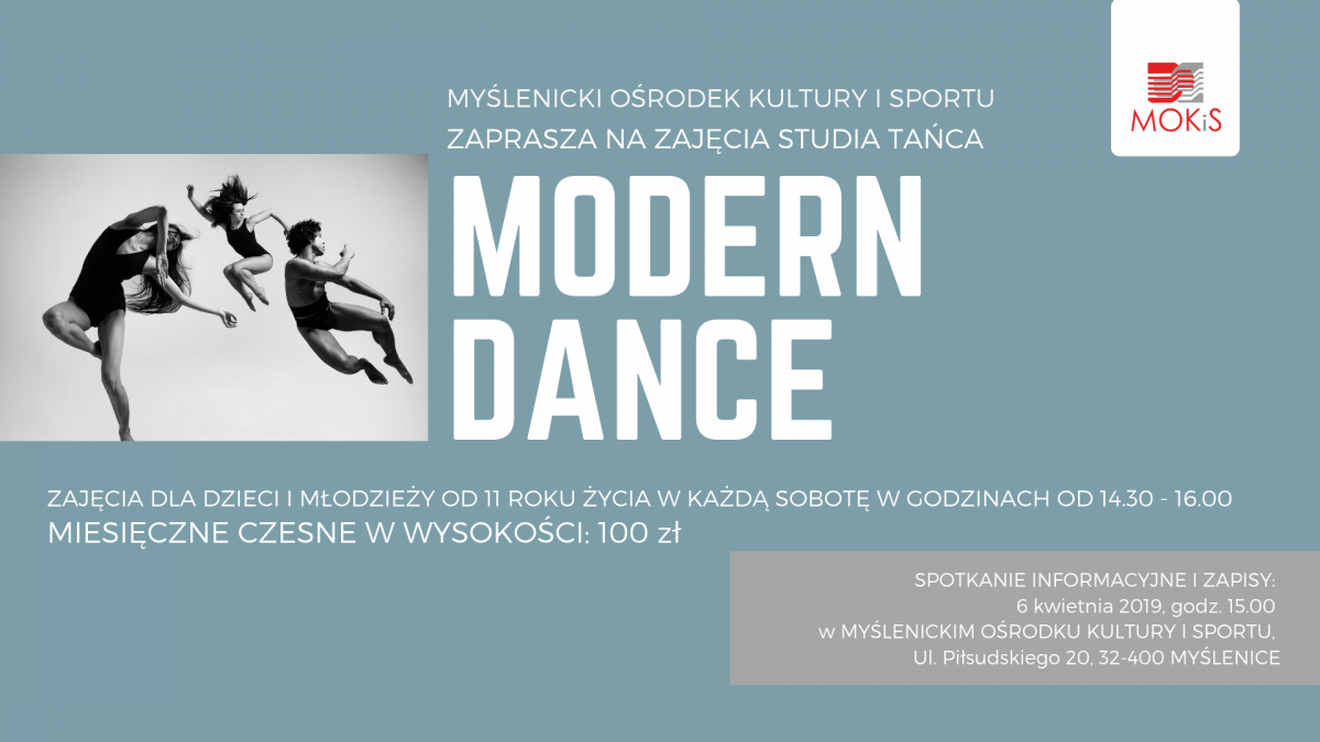 Modern Dance Studio Tańca- nowa propozycja MOKiS