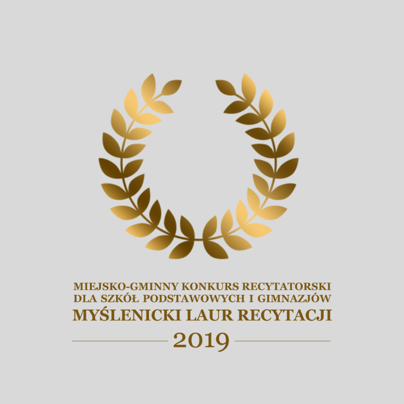 Myślenicki Laur Recytacji 2019 w MOKIS - zaproszenie