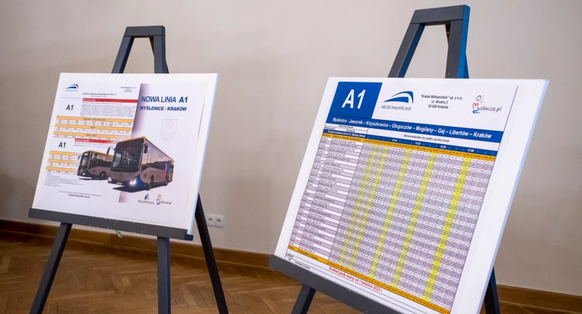 Już od 1 kwietnia, autobusy lini A1 Myślenice – Kraków będą jeździć częściej