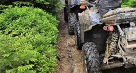 Quad i Crossy pod lupą myślenickiej Policji i Straży Leśnej 