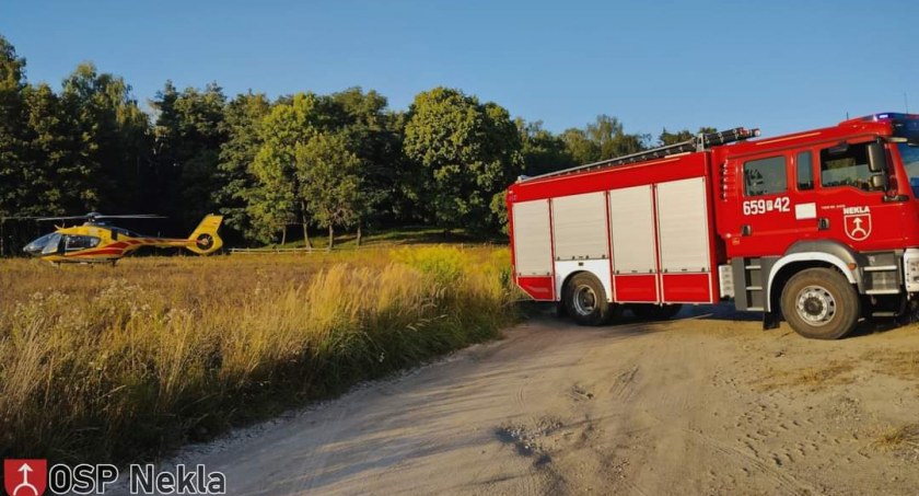 Upadek dziecka z wysokości. W akcji brał udział śmigłowiec LPR (zdjęcia) 