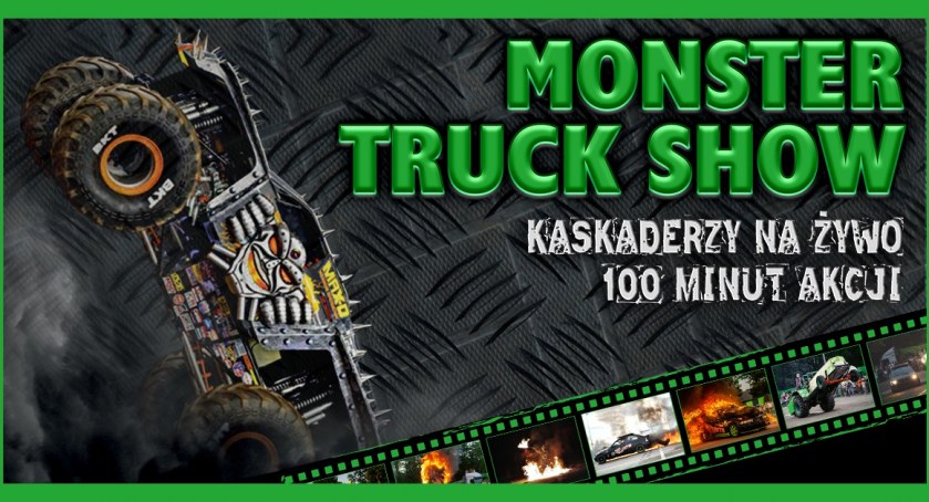 Do Wrześni przyjadą Monster Trucki! Pokazy kaskaderskie i nie tylko (zapowiedź)