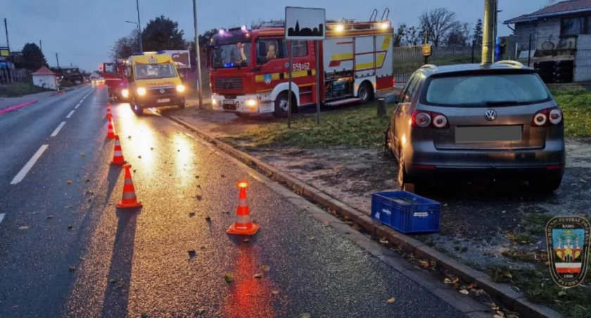 Kolizja osobówek w Pyzdrach. Mandat 1100 zł dla kierowcy BMW 