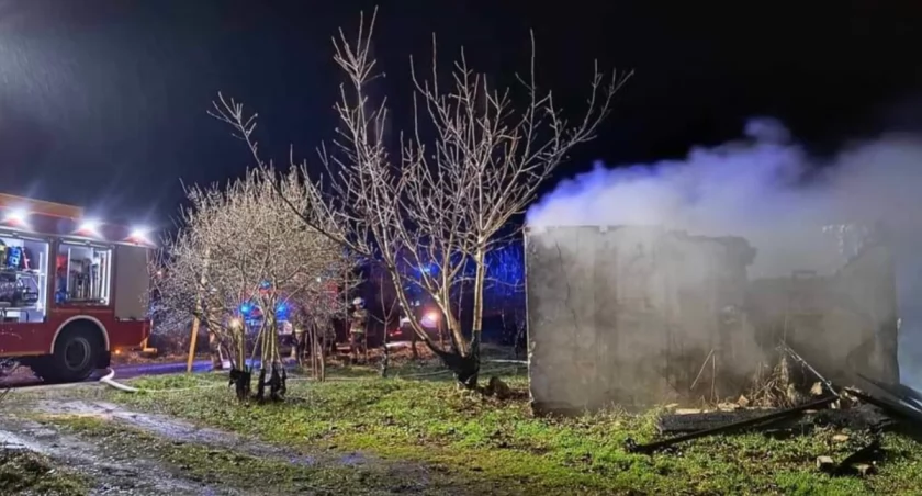 Strażacy gasili pożar w Bagatelce (zdjęcia) 
