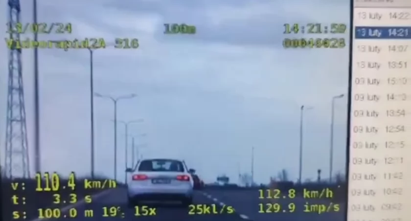 Ponad 100 km/h w zabudowanym! Stracili prawo jazdy 
