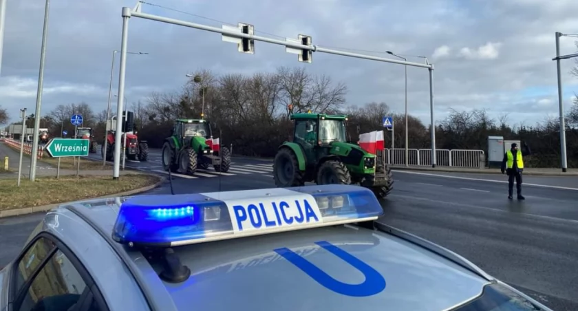 Uwaga! Dziś protest rolników we Wrześni i okolicy! 