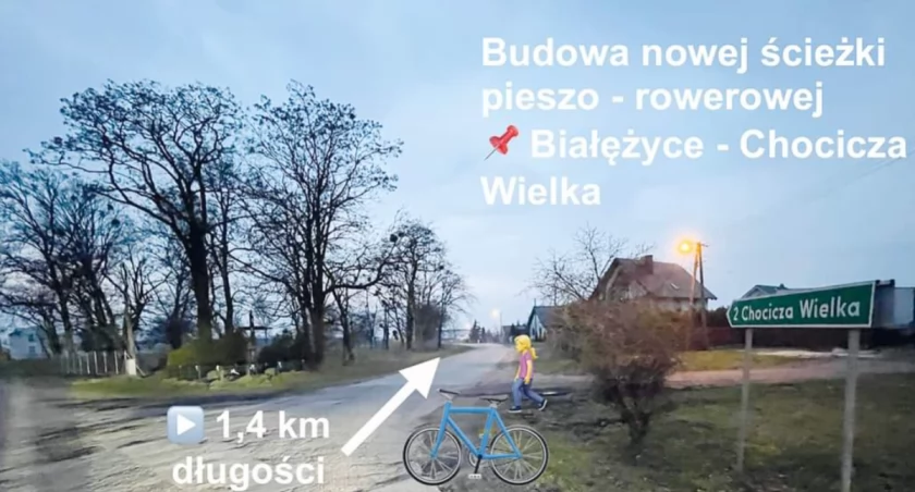 Prawie 1,5 km nowej ścieżki pieszo-rowerowej